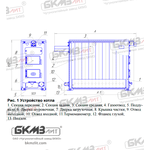 Чугунный твердотопливный котел КЧВр-40Т