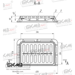 Дождеприемник чугунный магистральный ДМ1 (С250)-2-30x48